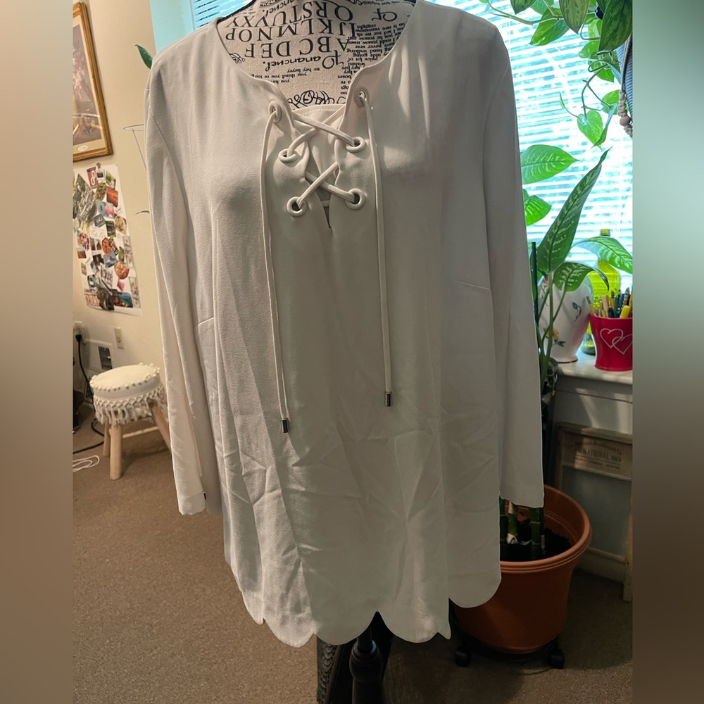 Talbots Polyester Blouse - Crème